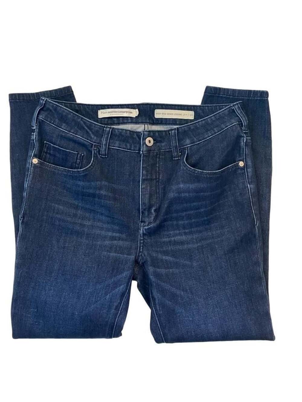 Pilcro High-Rise Denim Legging Size 30 Dark Blue Jeans
